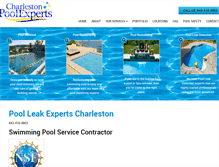 Tablet Screenshot of charlestonpoolleakexperts.com